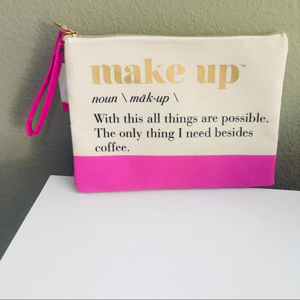 MACBETH Collection CandieCouture Cosmetic Bag - Wrist Strap - Canvas NWT